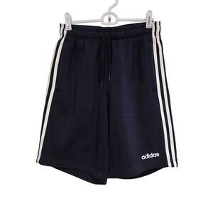 Men's Adidas Navy Blue Sweat Athletic Shorts | Size Small